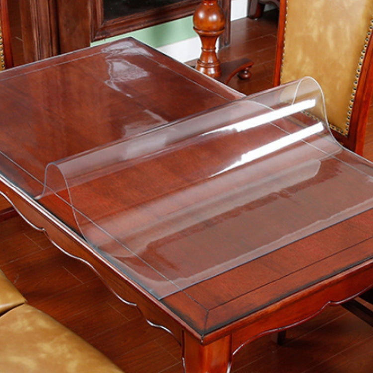 85x135cm Waterproof Oilproof Transparent PVC Disposable Tablecloth Coffee Table Mat
