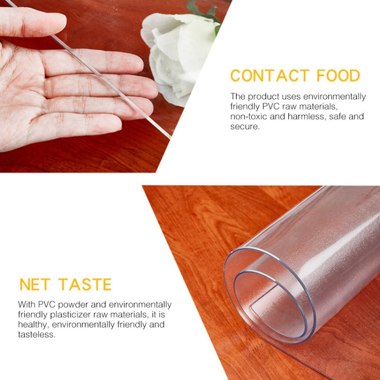 100x100cm Waterproof Oilproof Transparent PVC Disposable Tablecloth Coffee Table Mat