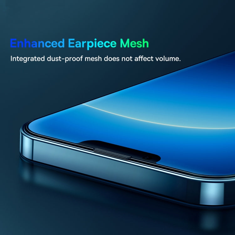 For iPhone 14 Plus / 13 Pro Max Baseus 2pcs 0.3mm Full-screen Crystal Tempered Glass Film