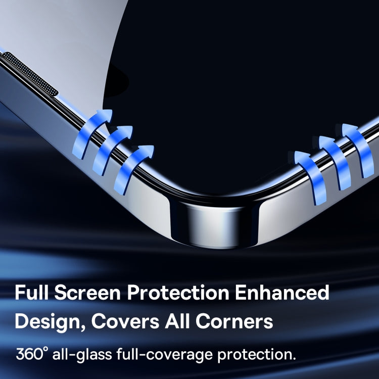 For iPhone 14 Pro 2pcs Baseus 0.3mm Full-screen Peep-proof Tempered Glass Film
