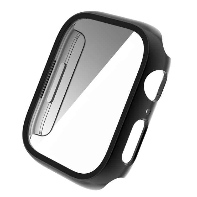 Tempered Glass Film Plating PC Watch Case For Apple Watch Series 9 / 8 & 7 41mm