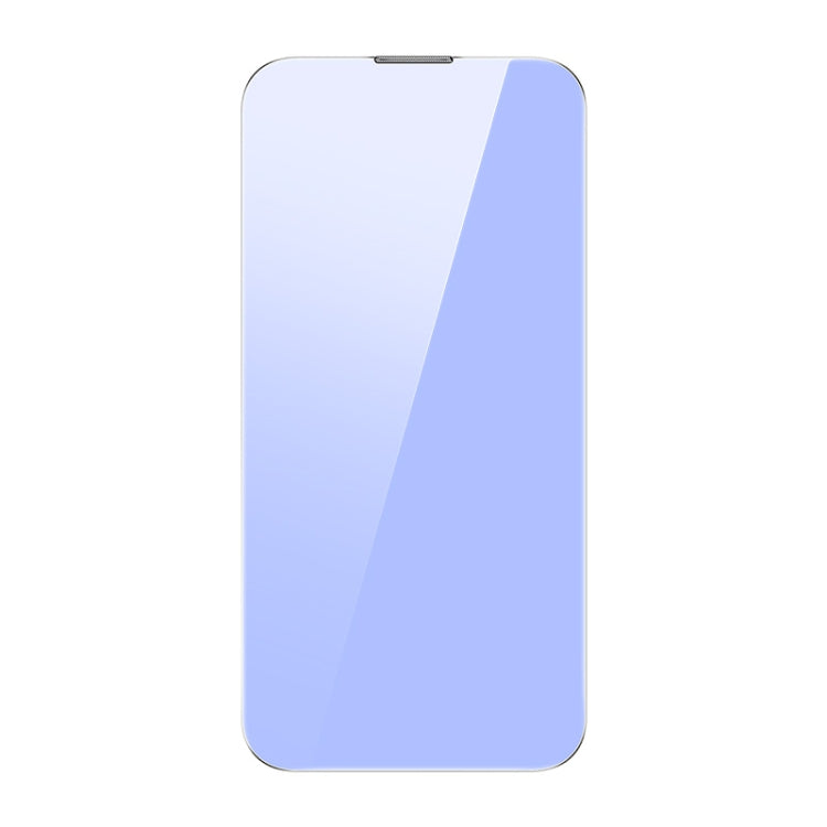 For iPhone 14 Pro 2pcs Baseus 0.3mm Nano Crystal Anti Blue-ray Tempered Glass Film