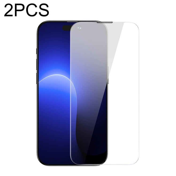 For iPhone 14 Pro 2pcs Baseus 0.3mm Nano Crystal Tempered Glass Film