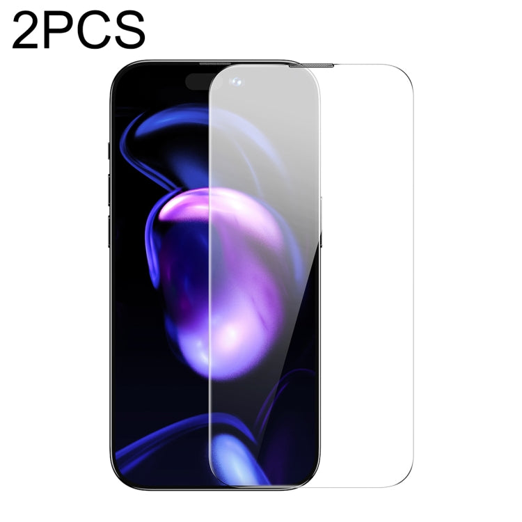 For iPhone 14 Pro Max 2pcs Baseus 0.3mm Nano Crystal Tempered Glass Film
