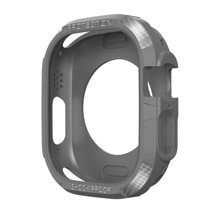 Three-proof TPU Carbon Fiber Protective Case For Apple Watch Ultra 49mm / Apple Watch Ultra 2 49mm