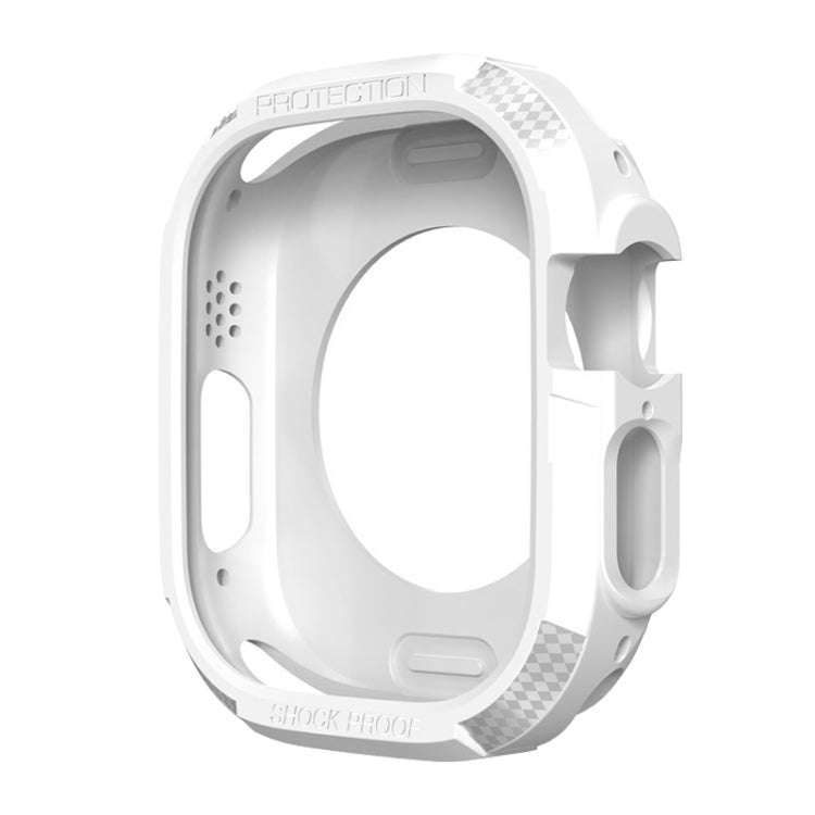 Three-proof TPU Carbon Fiber Protective Case For Apple Watch Ultra 49mm / Apple Watch Ultra 2 49mm