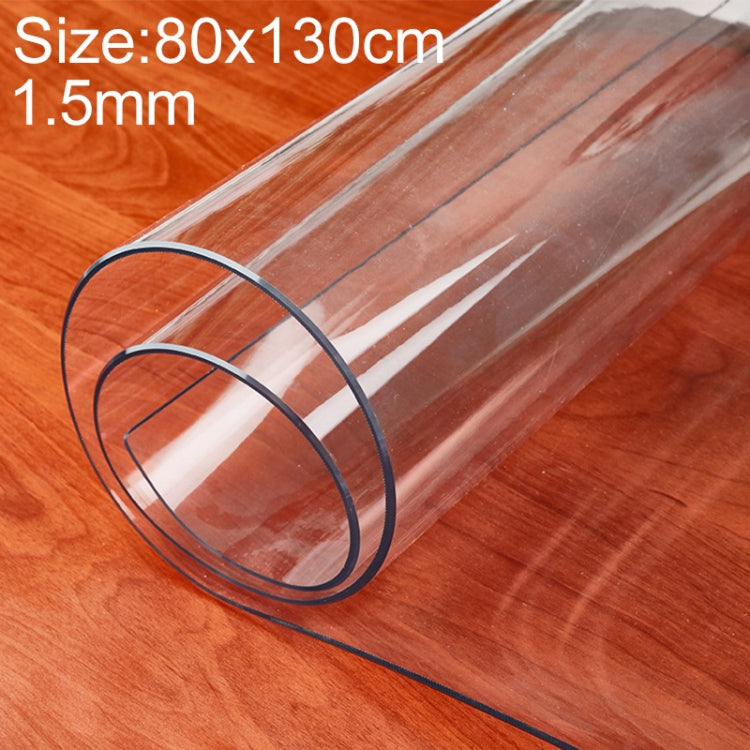 80x130cm Waterproof Oilproof Transparent PVC Disposable Tablecloth Coffee Table Mat