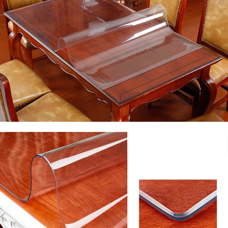 90x160cm Waterproof Oilproof Transparent PVC Disposable Tablecloth Coffee Table Mat