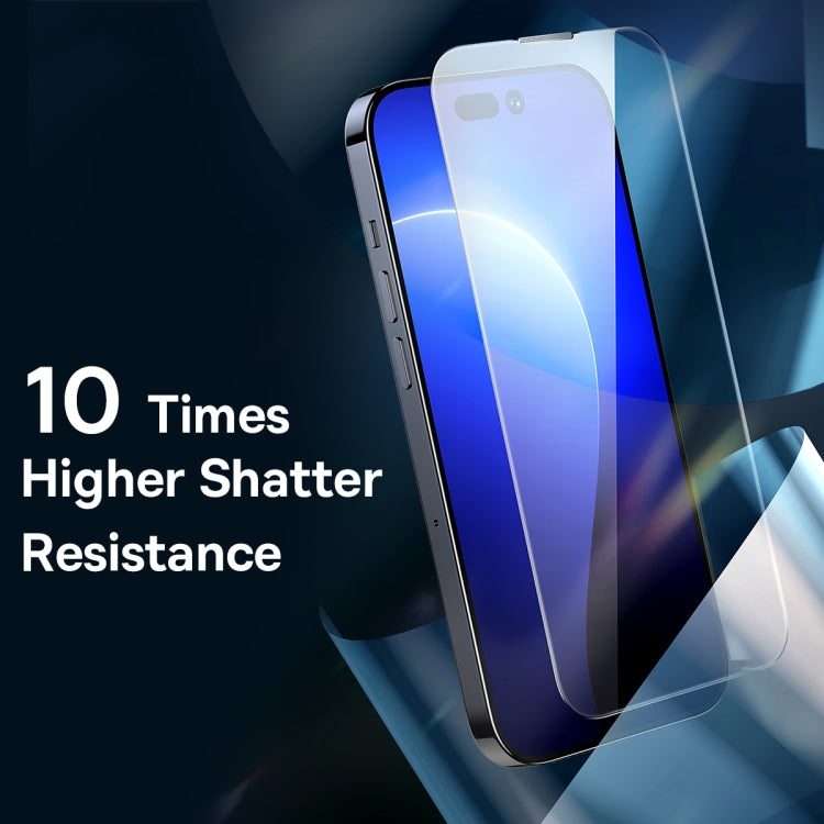 For iPhone 14 Plus / 13 Pro Max Baseus 2pcs 0.4mm Corning Anti Blue-ray Tempered Glass Film