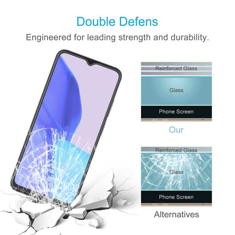 50 PCS For Blackview OSCAL C80 0.26mm 9H 2.5D Tempered Glass Film