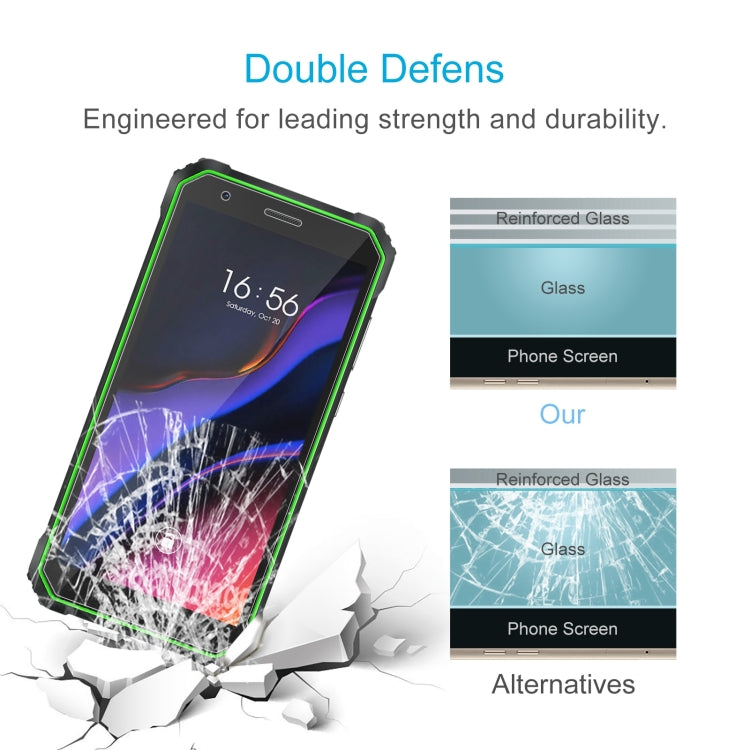 50 PCS For Blackview OSCAL S60 0.26mm 9H 2.5D Tempered Glass Film