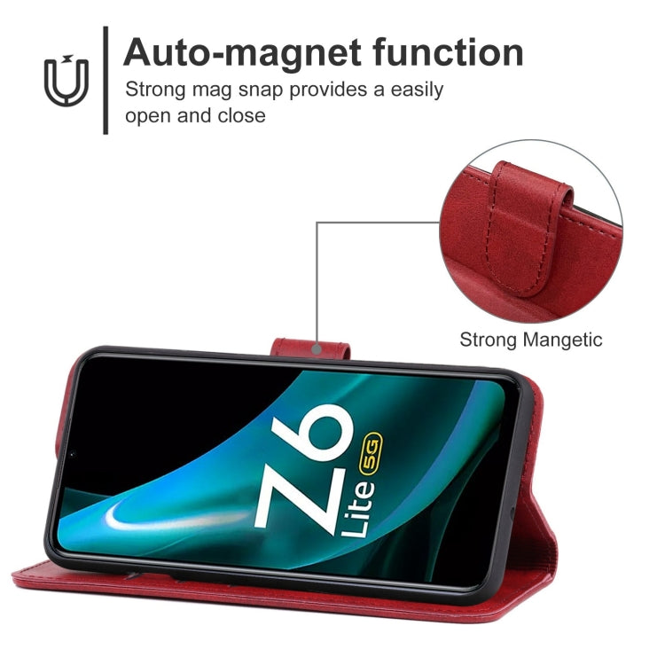 For vivo iQOO Z6 Lite Leather Phone Case