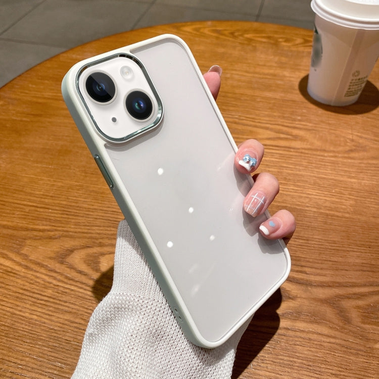 For iPhone 14 Plus Two-color Shield TPU + PC Phone Case