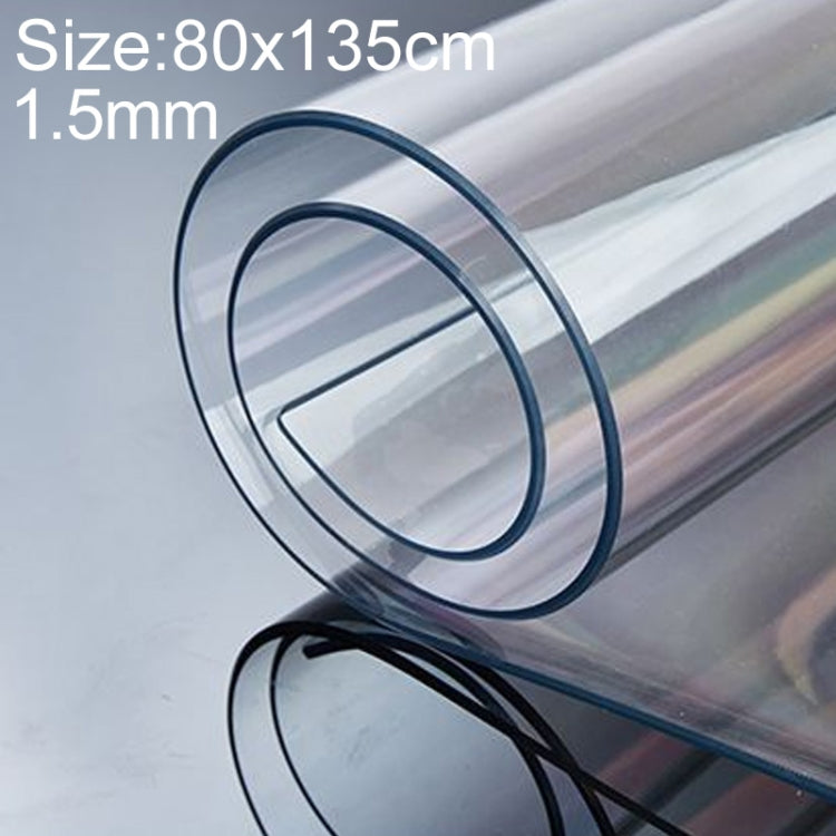 80x135cm Waterproof Oilproof Transparent Disposable Tablecloth Coffee Table Mat
