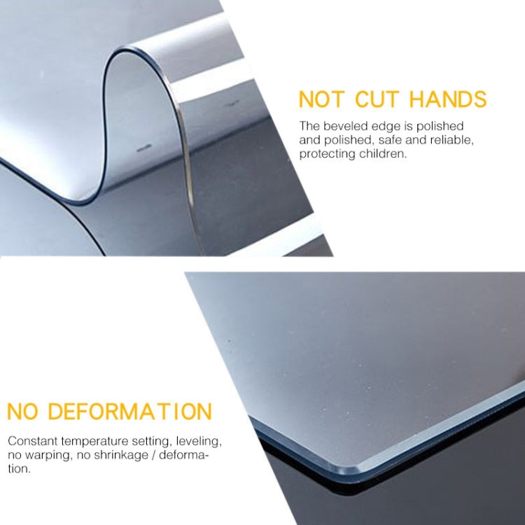 80x140cm Waterproof Oilproof Transparent Disposable Tablecloth Coffee Table Mat