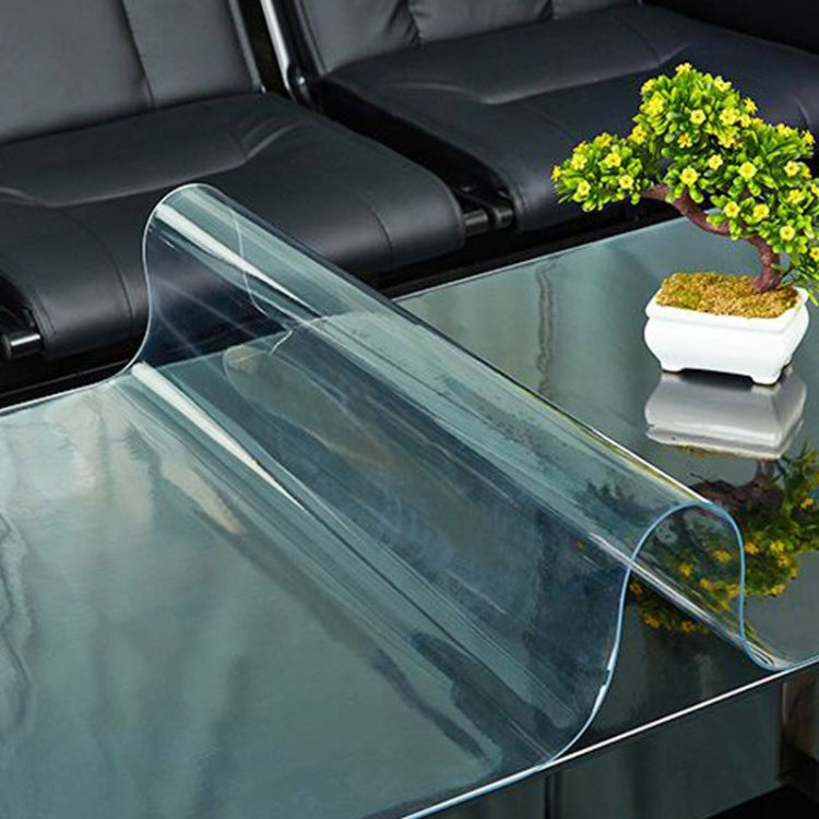 80x140cm Waterproof Oilproof Transparent Disposable Tablecloth Coffee Table Mat