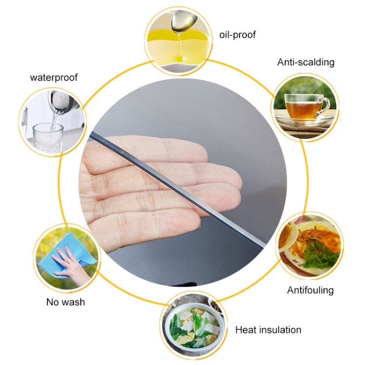 100x100cm Waterproof Oilproof Transparent Disposable Tablecloth Coffee Table Mat
