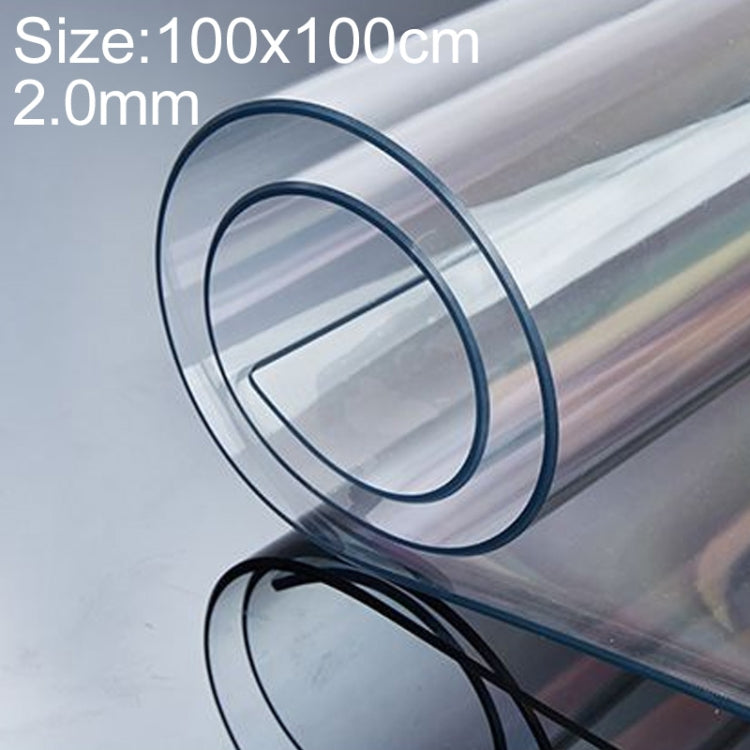 100x100cm Waterproof Oilproof Transparent Disposable Tablecloth Coffee Table Mat