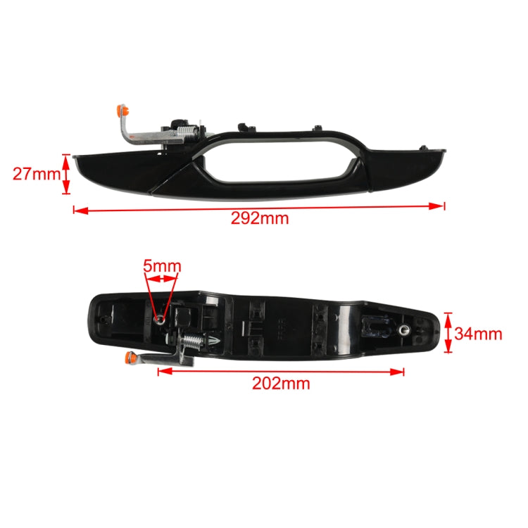 A7613-02 Car Front Right Door Outside Handle 25890220 for Chevrolet / GMC