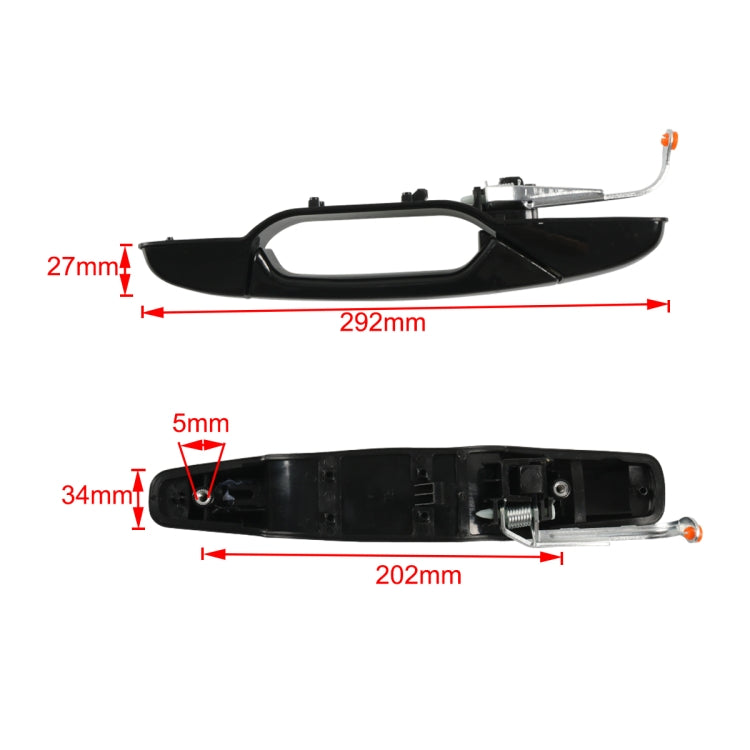 A7613-03 Car Rear Left Door Outside Handle 20954815 for Chevrolet / GMC