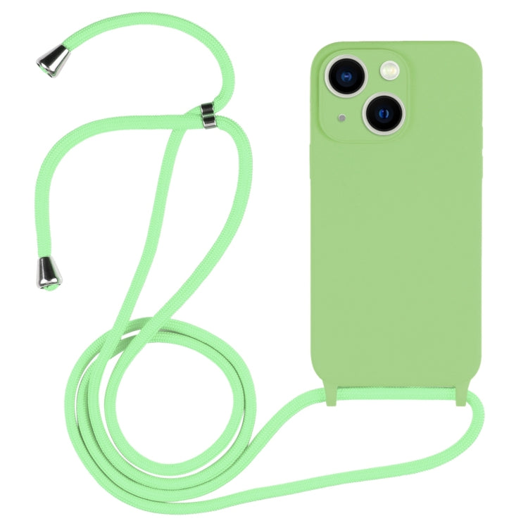 For iPhone 13 Crossbody Lanyard Liquid Silicone Case