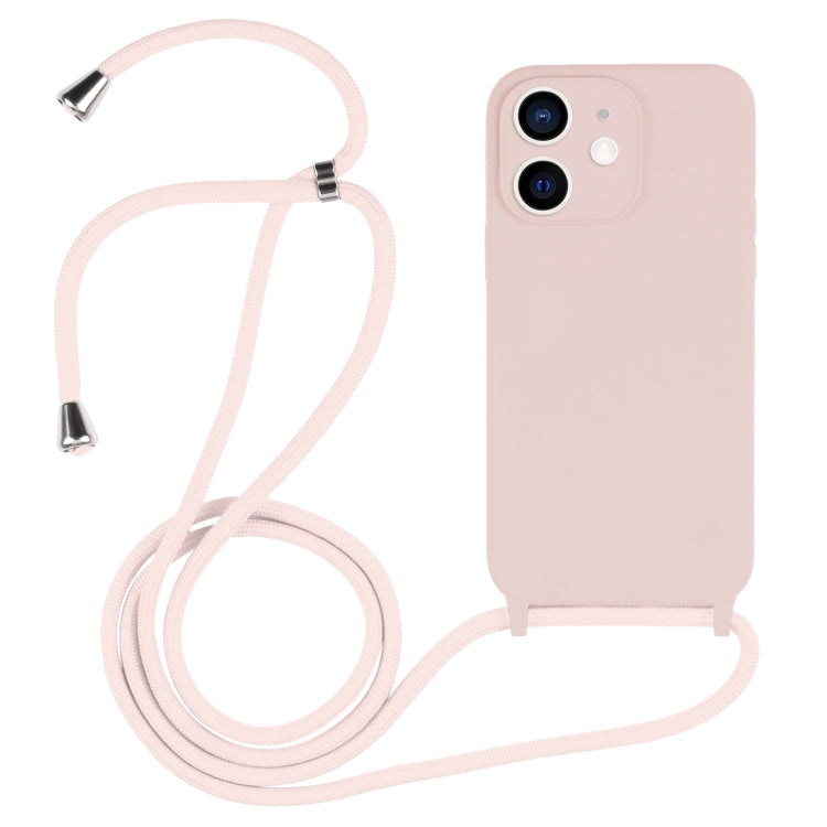 For iPhone 12 Crossbody Lanyard Liquid Silicone Case