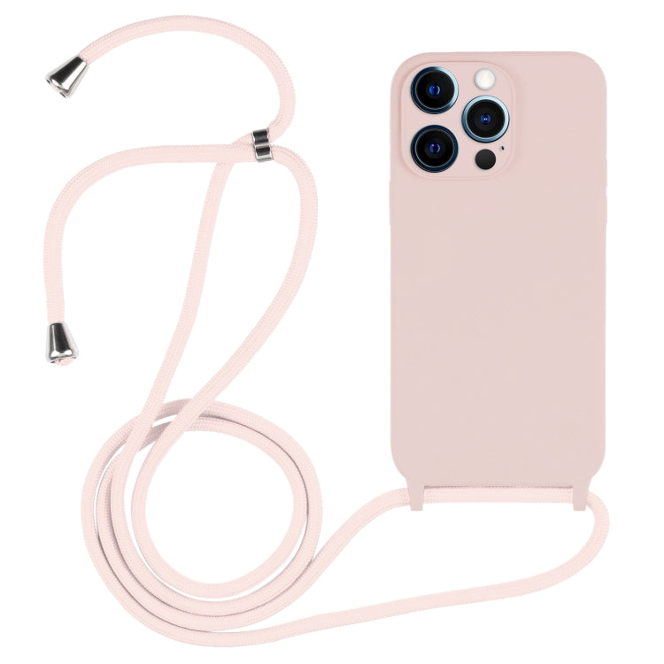 For iPhone 12 Pro Max Crossbody Lanyard Liquid Silicone Case