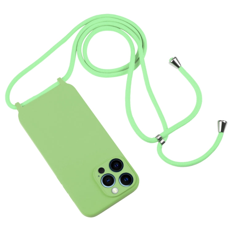 For iPhone 12 Pro Max Crossbody Lanyard Liquid Silicone Case