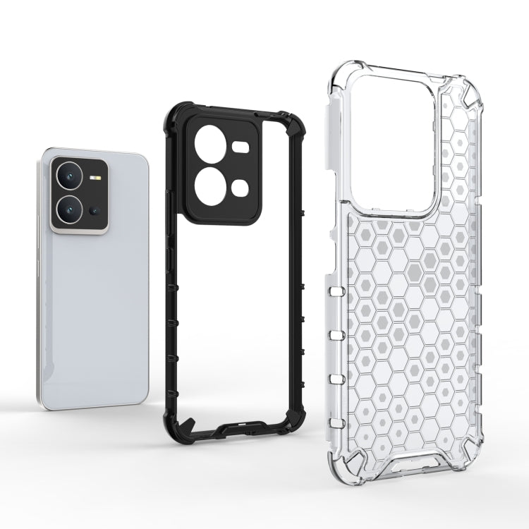 For vivo V25 5G / X80 Lite 5G Honeycomb Phone Case