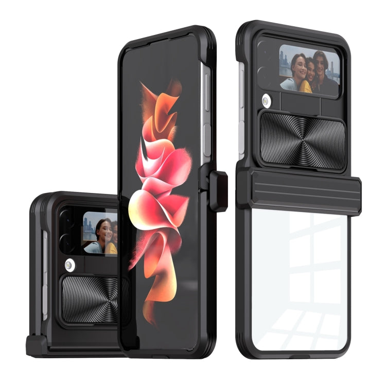 For Samsung Galaxy Z Flip4 360 Full Body Sliding Camshield Phone Case