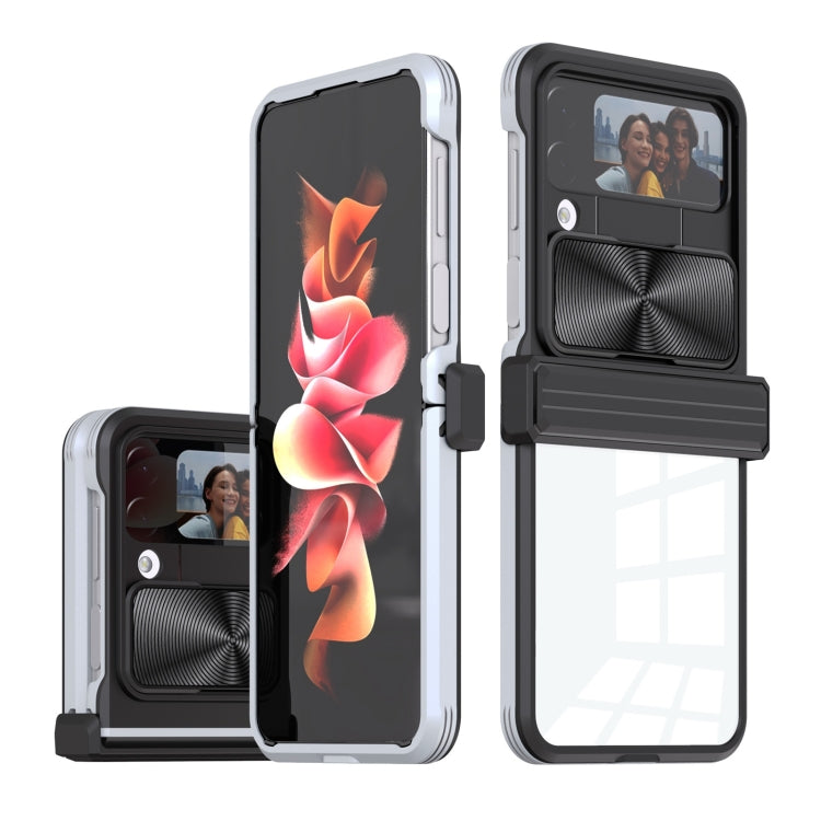 For Samsung Galaxy Z Flip4 360 Full Body Sliding Camshield Phone Case