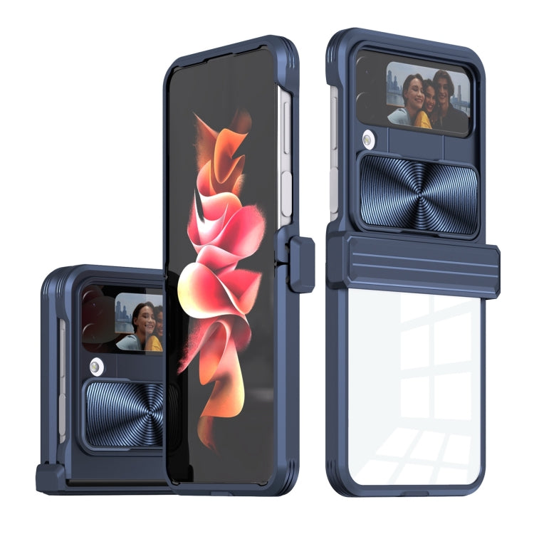 For Samsung Galaxy Z Flip4 360 Full Body Sliding Camshield Phone Case