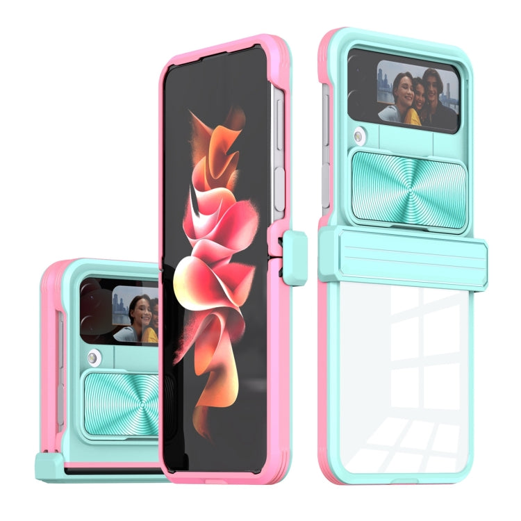For Samsung Galaxy Z Flip4 360 Full Body Sliding Camshield Phone Case
