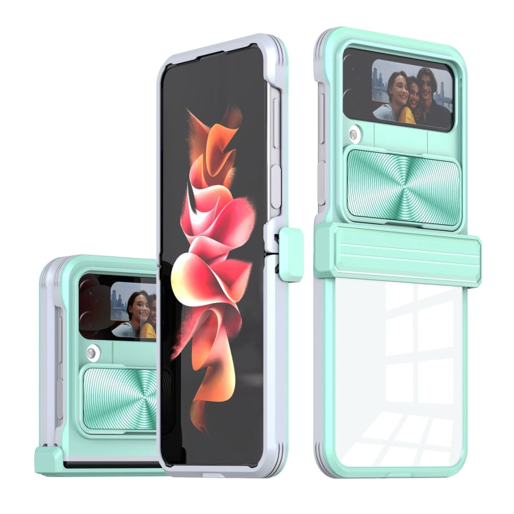 For Samsung Galaxy Z Flip4 360 Full Body Sliding Camshield Phone Case