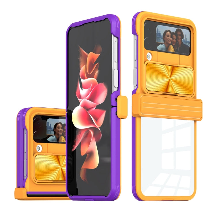For Samsung Galaxy Z Flip4 360 Full Body Sliding Camshield Phone Case
