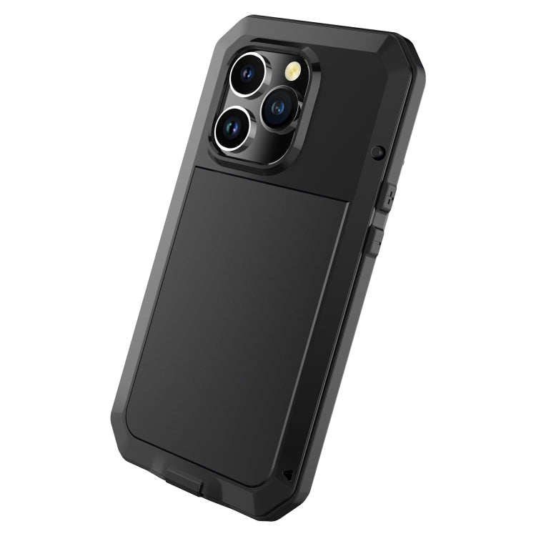 For iPhone 13 Pro Shockproof Waterproof Silicone + Zinc Alloy Case For iPhone 14 Pro