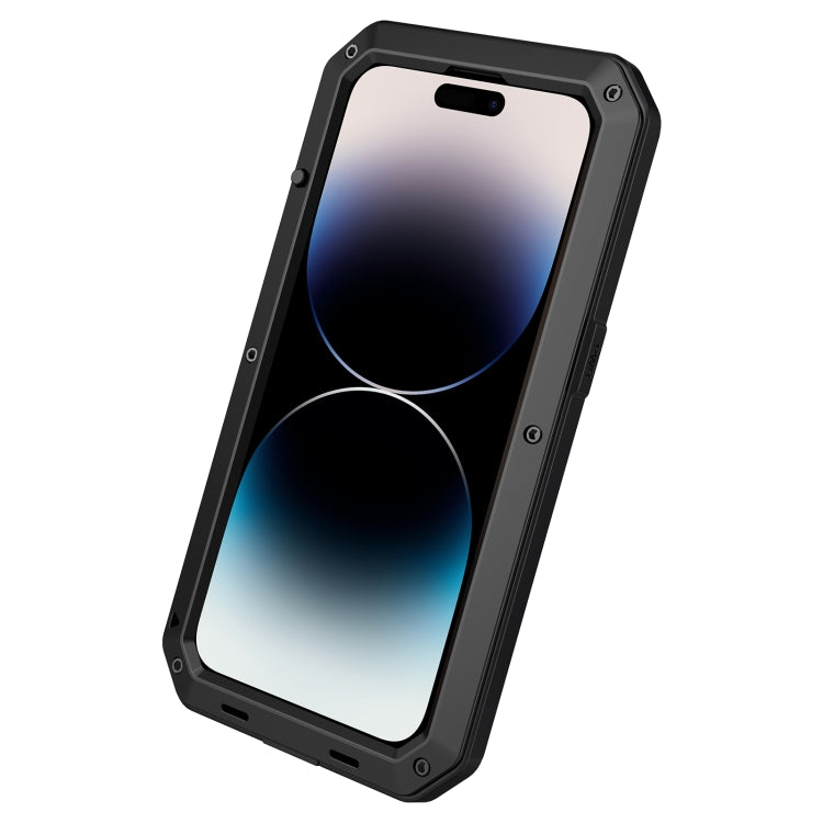 For iPhone 13 Pro Shockproof Waterproof Silicone + Zinc Alloy Case For iPhone 14 Pro
