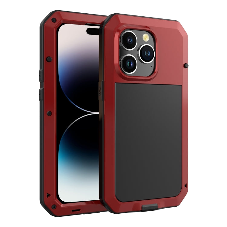 For iPhone 13 Pro Shockproof Waterproof Silicone + Zinc Alloy Case For iPhone 14 Pro