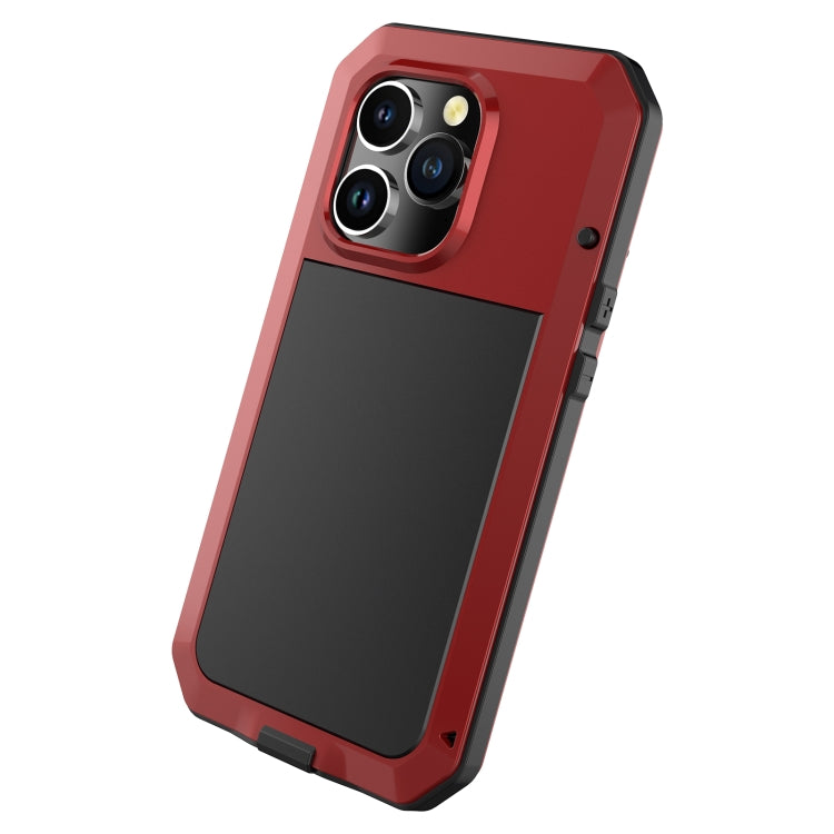 For iPhone 13 Pro Shockproof Waterproof Silicone + Zinc Alloy Case For iPhone 14 Pro