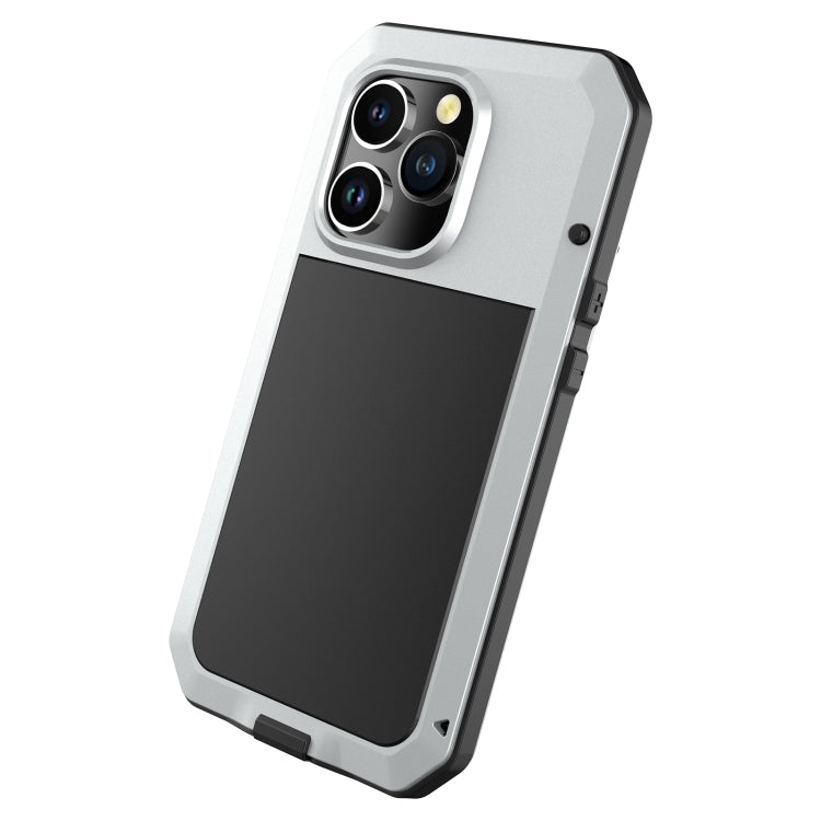 For iPhone 13 Pro Shockproof Waterproof Silicone + Zinc Alloy Case For iPhone 14 Pro
