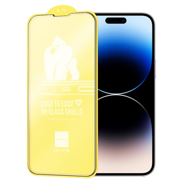 For iPhone 14 Pro WEKOME 9D Curved Frosted Tempered Glass Film