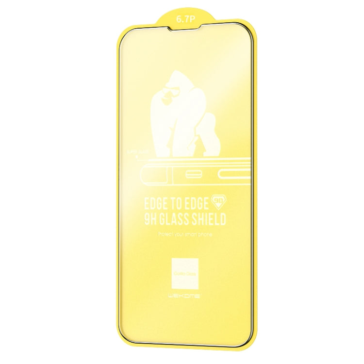 For iPhone 14 Pro Max WEKOME 9D Curved Frosted Tempered Glass Film
