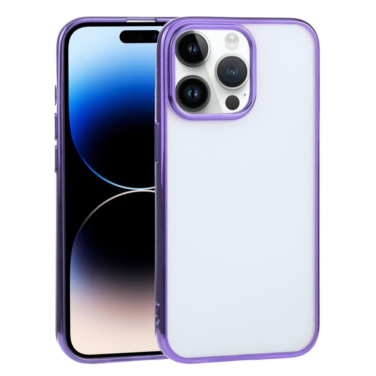 For iPhone 14 Pro Max Ultra-thin Electroplating TPU Phone Case
