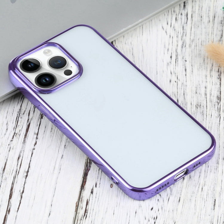 For iPhone 14 Pro Max Ultra-thin Electroplating TPU Phone Case