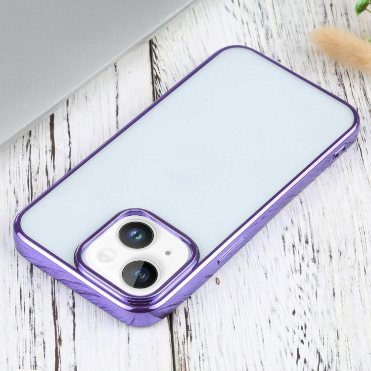 For iPhone 14 Ultra-thin Electroplating TPU Phone Case