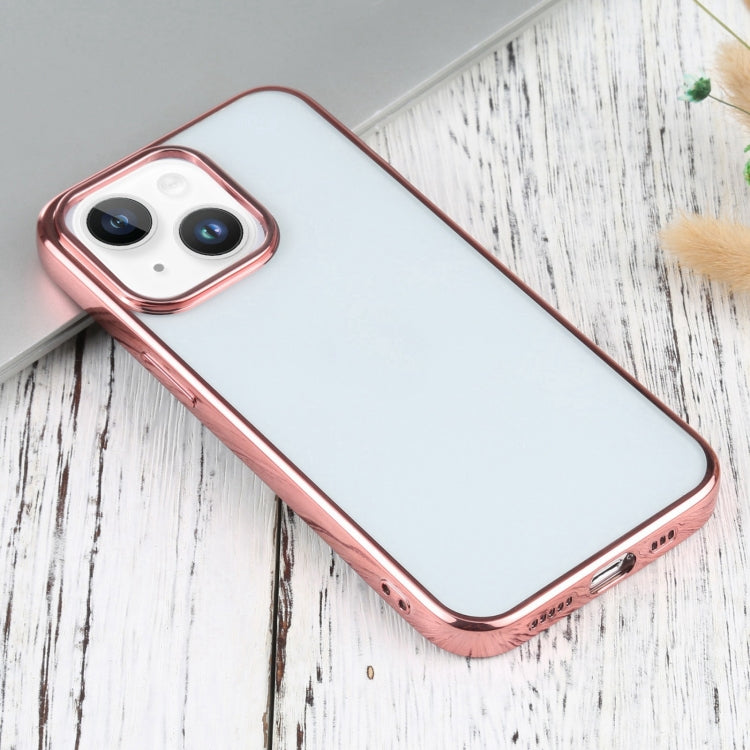 For iPhone 14 Ultra-thin Electroplating TPU Phone Case