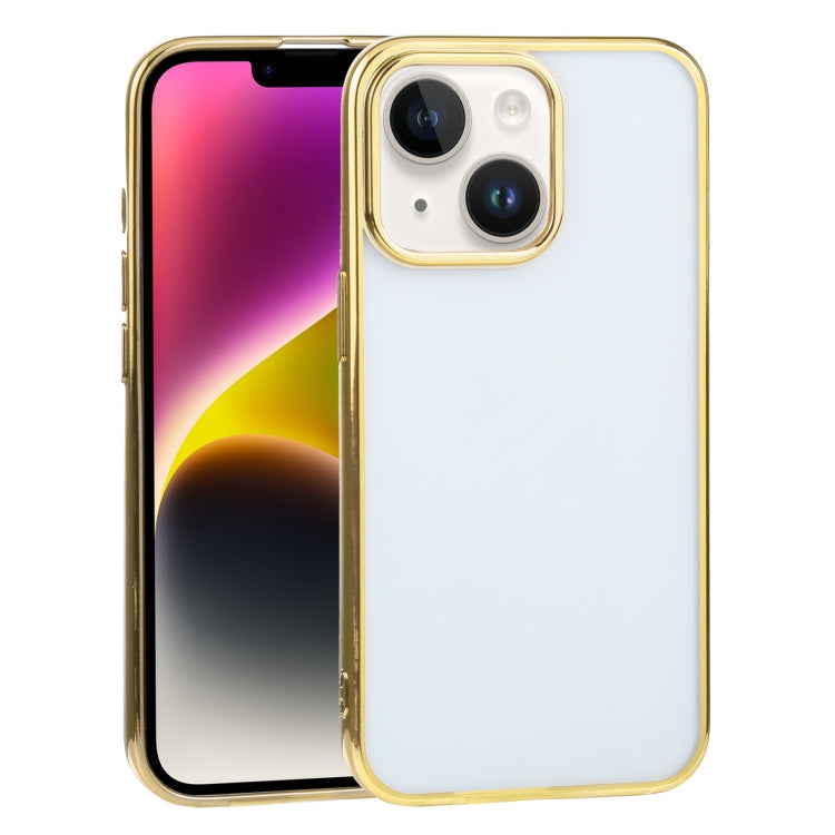 For iPhone 14 Ultra-thin Electroplating TPU Phone Case