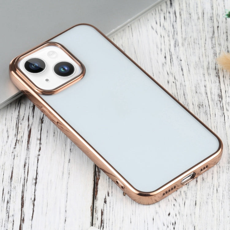 For iPhone 14 Ultra-thin Electroplating TPU Phone Case