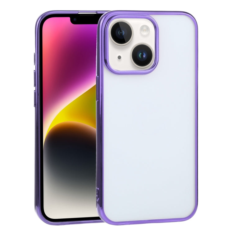 For iPhone 14 Plus Ultra-thin Electroplating TPU Phone Case