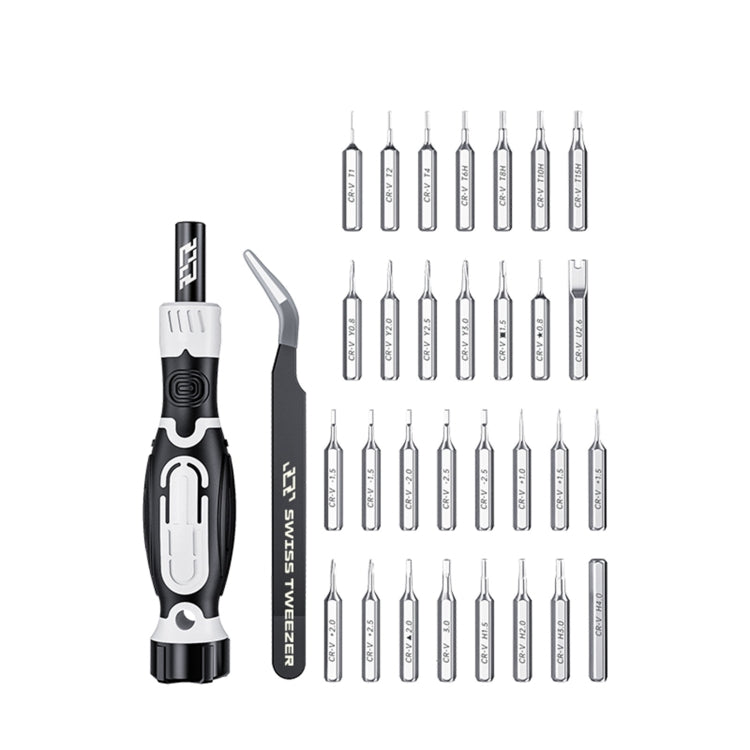 JAKEMY 32 in 1 Precision Screwdriver Set with Tweezers, Model:JM-8189A